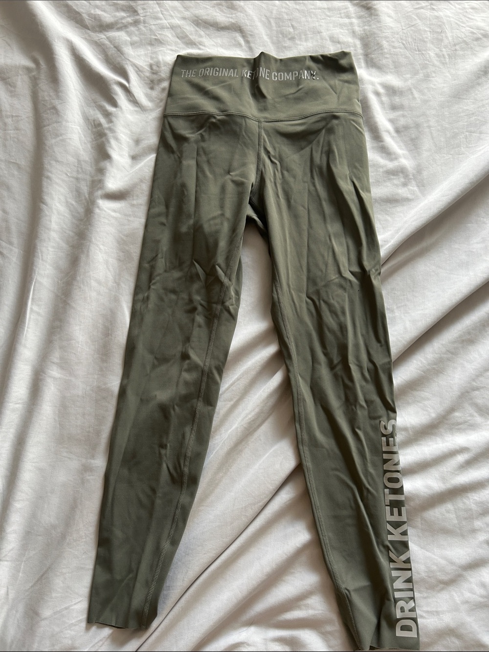The Original Ketone Company Olive Green Leggings - Drink Ktones Branding